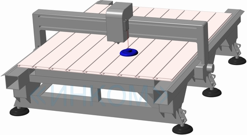 Laser 3D scanner on base of CNC machine